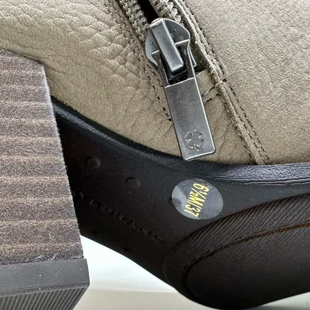 NWOB | Lucky Brand | Bellita Booties | Taupe | Size 6.5 M